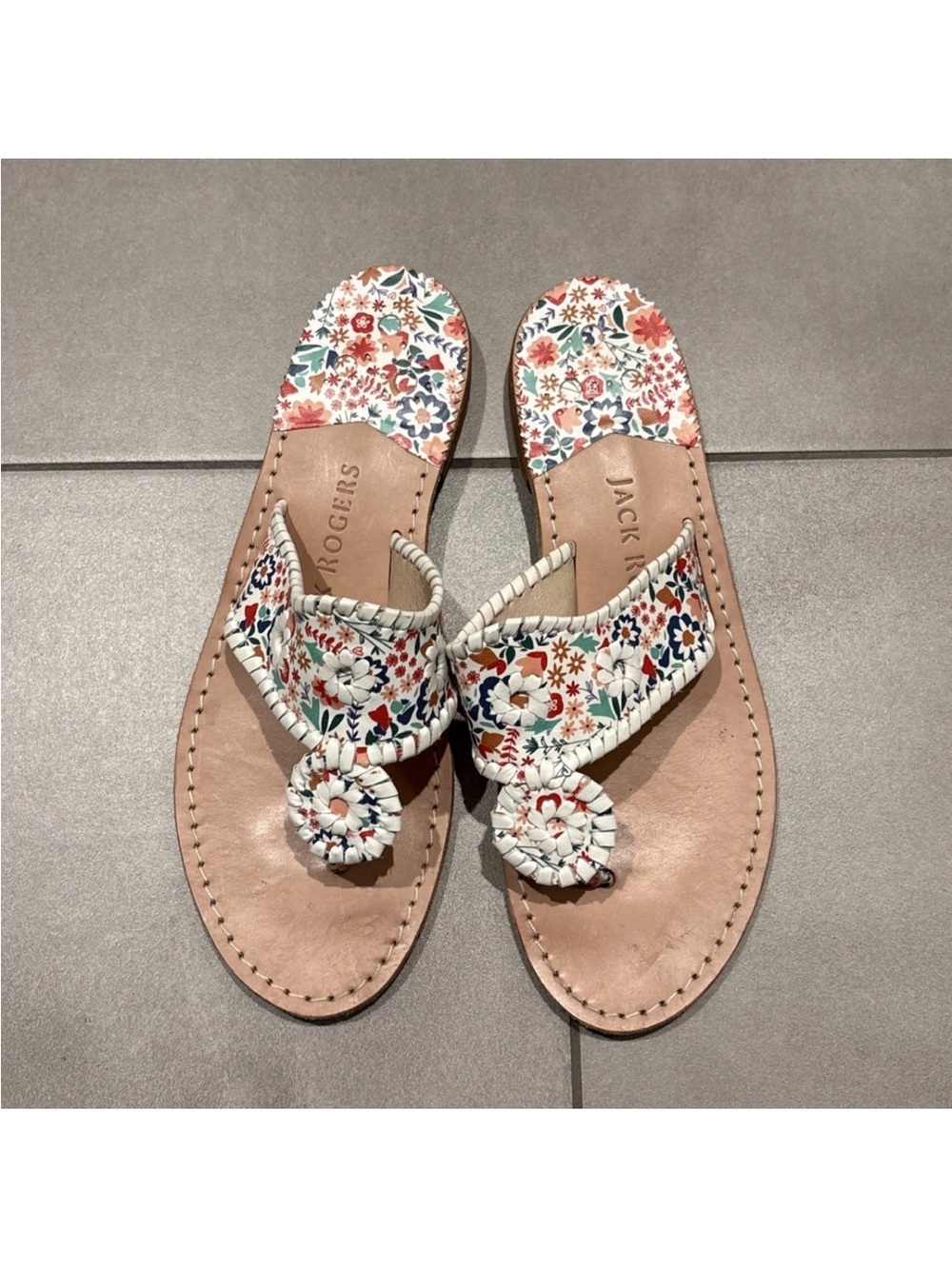 Jack Rodger’s Sandals 9.5 M Multicolored Floral